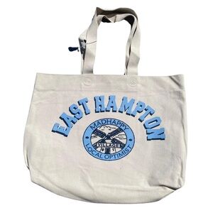 NWT MADHAPPY EAST HAMPTON STORE EXCLUSIVE OATMEAL TOTE BAG